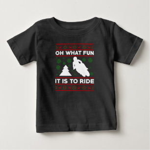 T-shirt Pour Bébé Oh Quel Plaisir De Rouler En Moto Cross