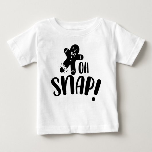 T-shirt Pour Bébé Oh Snap Gingerbread Cookie (Devant)