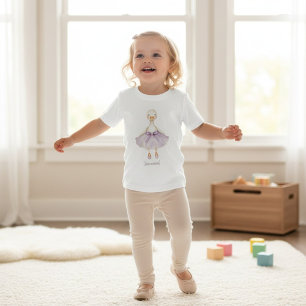 T-shirt Pour Bébé Oie Ballerine Mignonne Tutu Lavande Tout-Petit