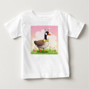 T-shirt Pour Bébé Oie de Pâques