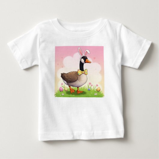 T-shirt Pour Bébé Oie de Pâques (Devant)
