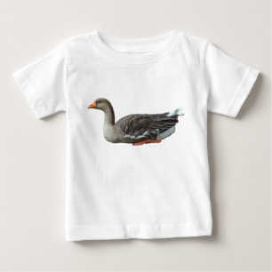 T-shirt Pour Bébé Oie hybride du cygne et de l'oie cendrée