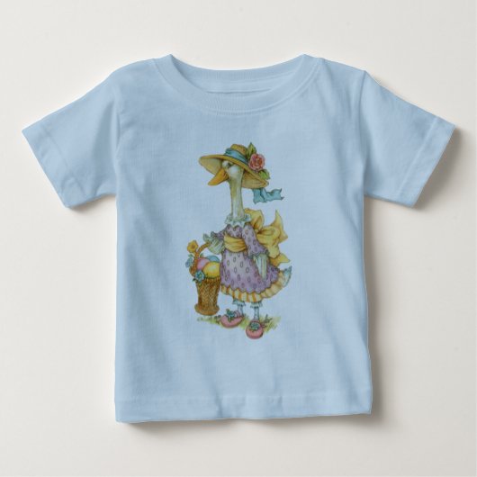 T-shirt Pour Bébé Oie mère de Pâques (Devant)