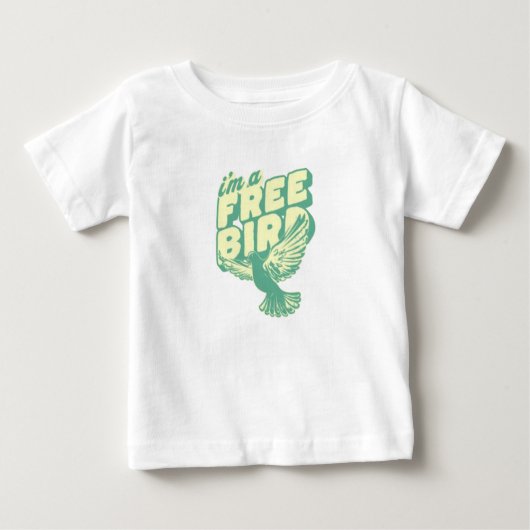 T-shirt Pour Bébé oiseau (Devant)