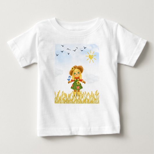 T-shirt Pour Bébé Oiseau à moelle épinière sur le bras (Devant)