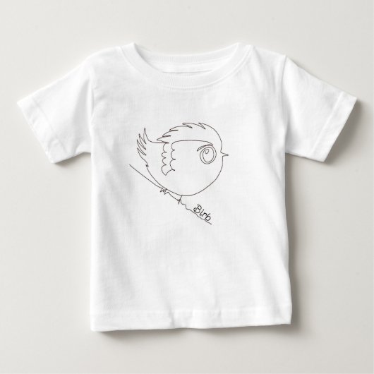 T-shirt Pour Bébé Oiseau Birb (Devant)