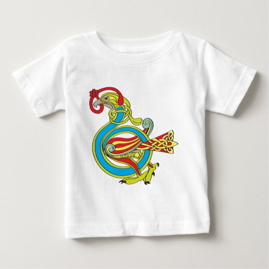 T-shirt Pour Bébé Oiseau celtique (Devant)