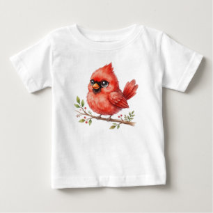 T-shirt Pour Bébé Oiseau de la forêt - Cardinal mignon