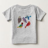 T-shirt Pour Bébé Oiseaux colorés (Dos)