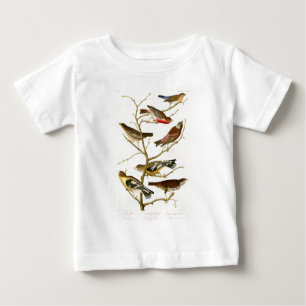 T-shirt Pour Bébé Oiseaux de John James Audubon de pinson de