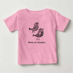 T-shirt Pour Bébé Oiseaux d'une plume