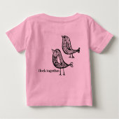 T-shirt Pour Bébé Oiseaux d'une plume (Dos)