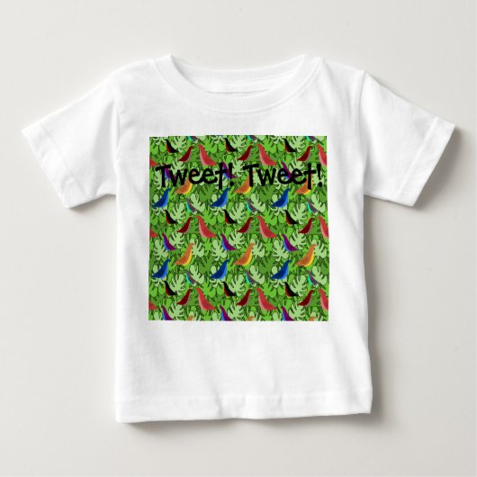 T-shirt Pour Bébé Oiseaux, oiseaux, oiseaux (Devant)