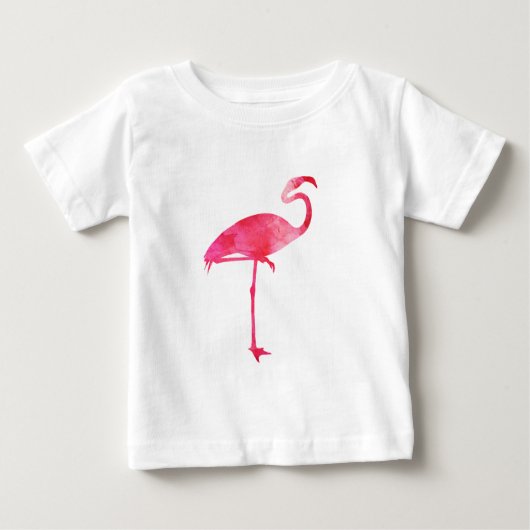 T-shirt Pour Bébé Oiseaux roses de la Floride de silhouette (Devant)