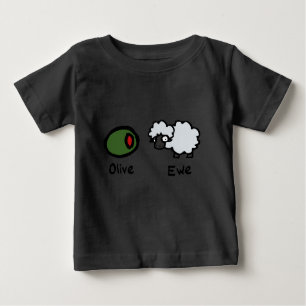T-shirt Pour Bébé Olive Ewe