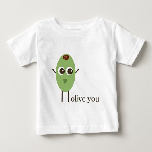 T-shirt Pour Bébé Olive vous (Devant)