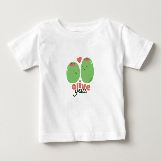 T-shirt Pour Bébé Olive You (Devant)