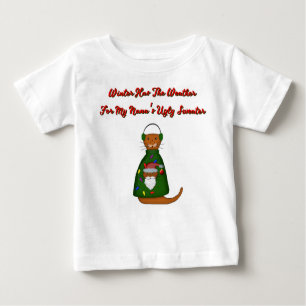 T-shirt Pour Bébé Oliver Le Otter Dans le pull moche de Nana avec de
