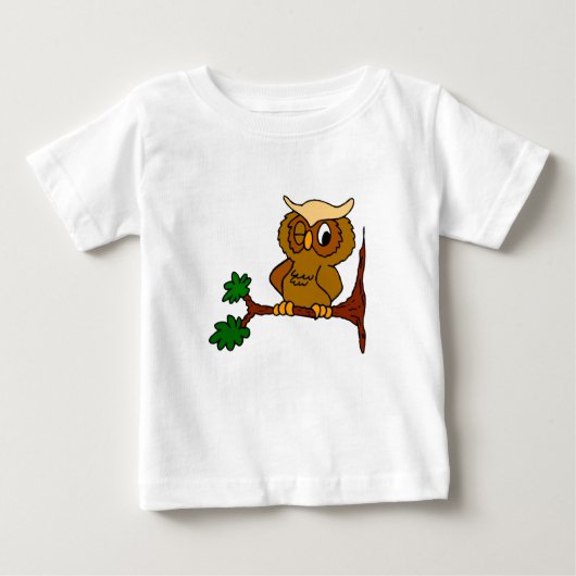 T-shirt Pour Bébé Olly Owl (Devant)