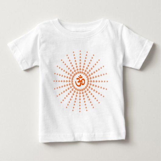 T-shirt Pour Bébé Om Mandala Spirituel (Devant)