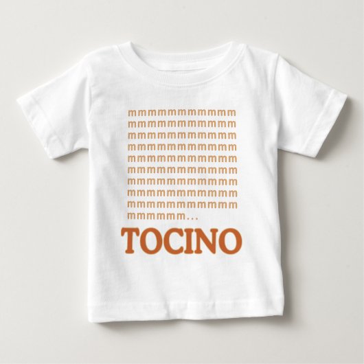 T-shirt Pour Bébé OM NOM NOM Mmm... TOCINO (Devant)