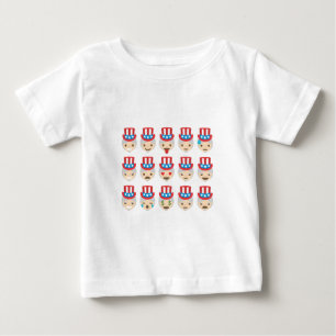 T-shirt Pour Bébé oncle sam emoji