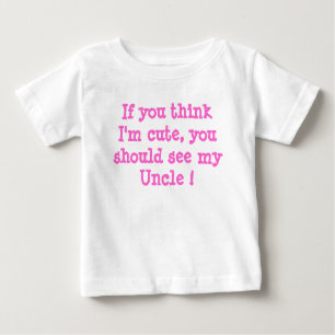 T-shirt Pour Bébé Oncle simple Toddler Tee