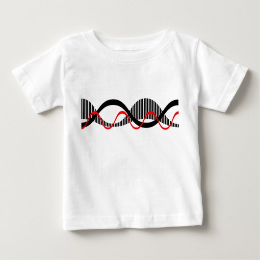 T-shirt Pour Bébé Ondes sonores (Devant)