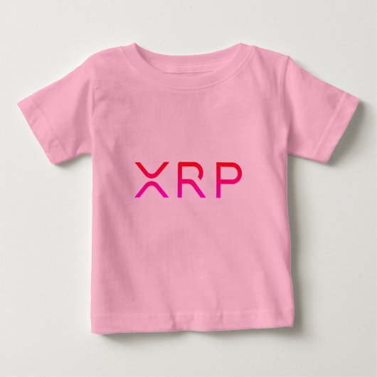 T-shirt Pour Bébé Ondulation, xrp, bébé, fille (Devant)