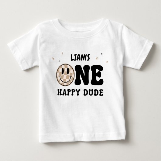 T-SHIRT POUR BÉBÉ ONE HAPPY DUDE (Devant)
