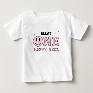 T-SHIRT POUR BÉBÉ ONE HAPPY GIRL