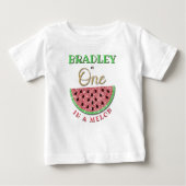 T-shirt Pour Bébé One In A Melon 1er Anniversaire (Devant)