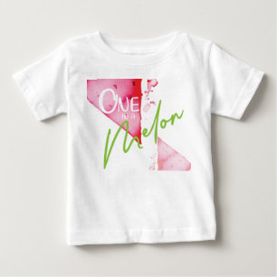 T-shirt Pour Bébé One In a Melon mignonne Birthday Girl