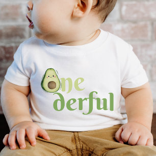 T-shirt Pour Bébé Onederder Avocado 1er anniversaire
