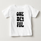 T-shirt Pour Bébé Onederful | 1er anniversaire Un an (Devant)