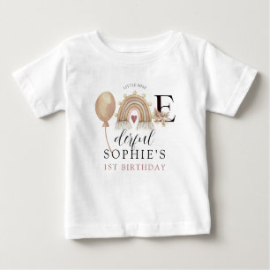 T-shirt Pour Bébé ONEderful Rainbow Girl'anniversaire