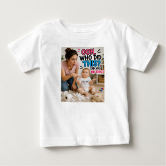 T-shirt Pour Bébé Ooh, Qui a Fait Ça? – Bébé Drôle en Détresse