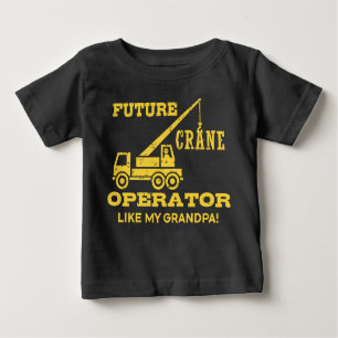 T-shirt Pour Bébé Opérateur De Grue Comme Mon Grand-Père