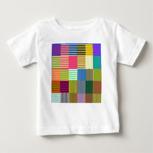 T-shirt Pour Bébé Optique Inspirée de Bauhaus (Devant)
