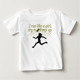 T-SHIRT POUR BÉBÉ OR ÉCLATANT COMME UN CHAMPION CONCEPTION POUR L'AT