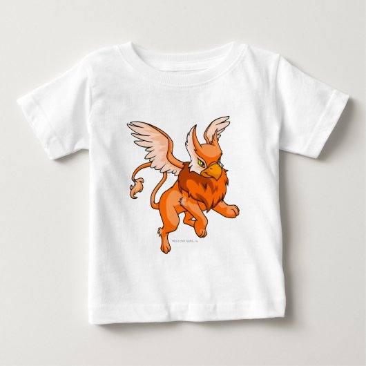 T-shirt Pour Bébé Orange d'aire (Devant)