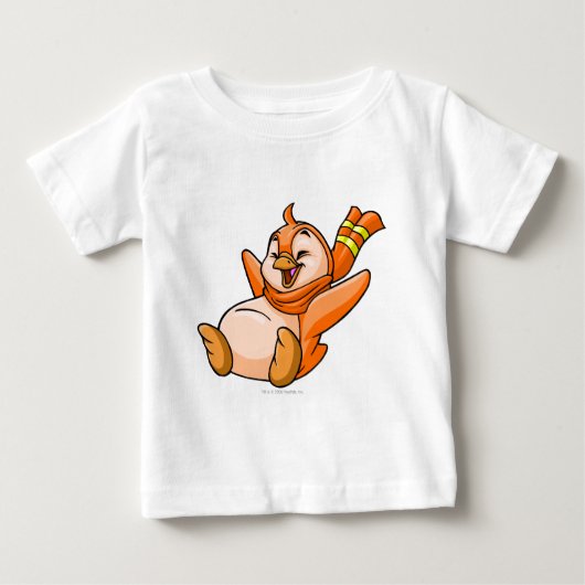 T-shirt Pour Bébé Orange de Bruce (Devant)