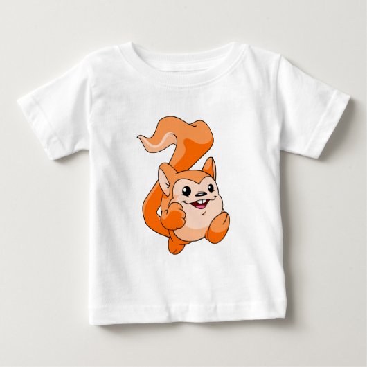 T-shirt Pour Bébé Orange de Meerca (Devant)