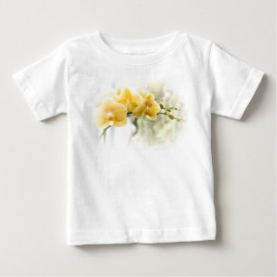 T-shirt Pour Bébé Orchidée à papillon jaune sous le soleil