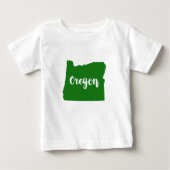 T-shirt Pour Bébé Oregon State Green (Devant)