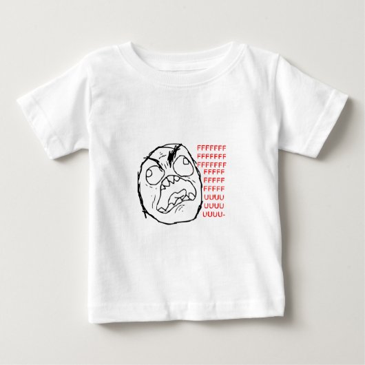 T-shirt Pour Bébé Original de visage de rage (Devant)