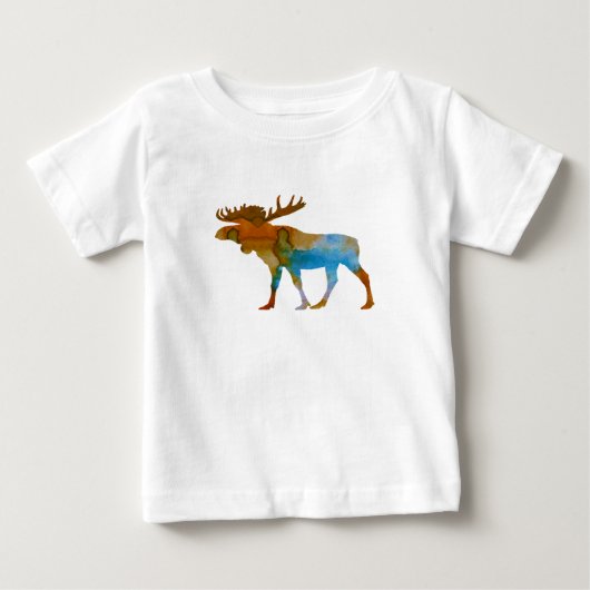 T-shirt Pour Bébé Orignaux (Devant)