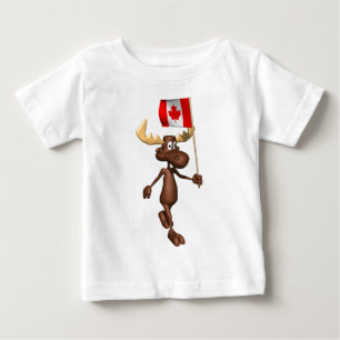 T-shirt Pour Bébé Orignaux Canada