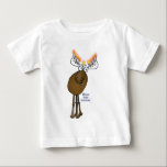 T-shirt Pour Bébé Orignaux de Hanoukka !<br><div class="desc">Ce petit orignal Menorah de bande dessinée vous souhaite un Moosed Hanoukka heureux !</div>
