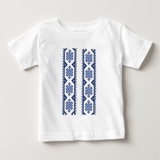 T-shirt Pour Bébé ornements de broderie ukrainiens (Devant)